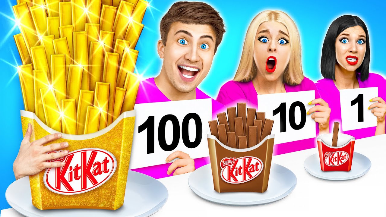 تحدي 100 طبقة من الطعام | أفكار مجنونة للطبخ Multi DO Food Challenge