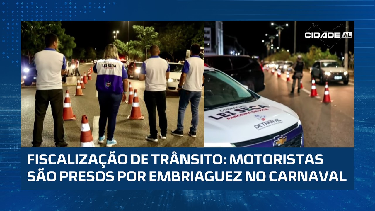 Lei Seca prende 20 motoristas por embriaguez ao volante nos três dias de carnaval