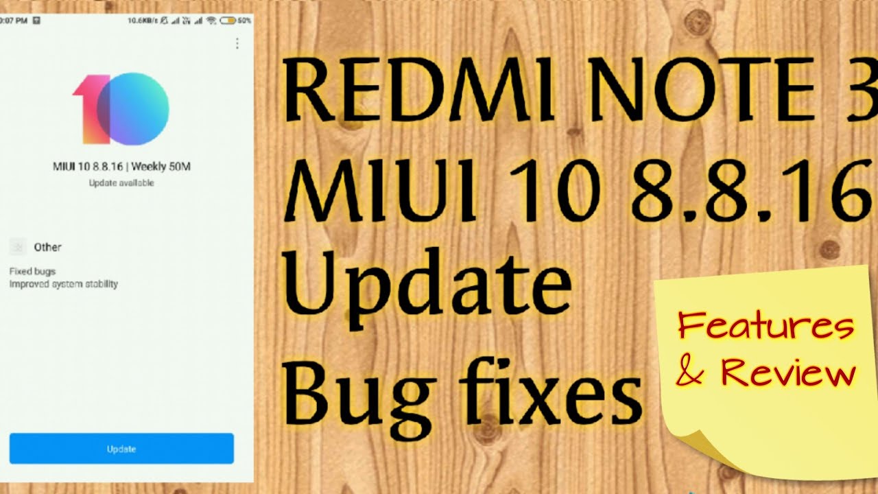 MIUI 10 8.8.16 || GLOBAL BETA ROM || REDMI NOTE 3 || Features