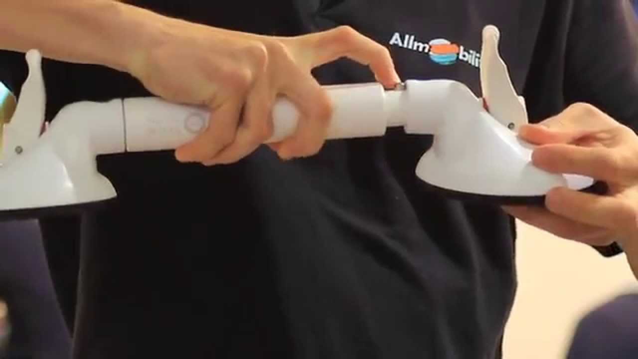 Maniglioni per bagno disabili mobili e a ventosa Roth Mobeli by AllMobility