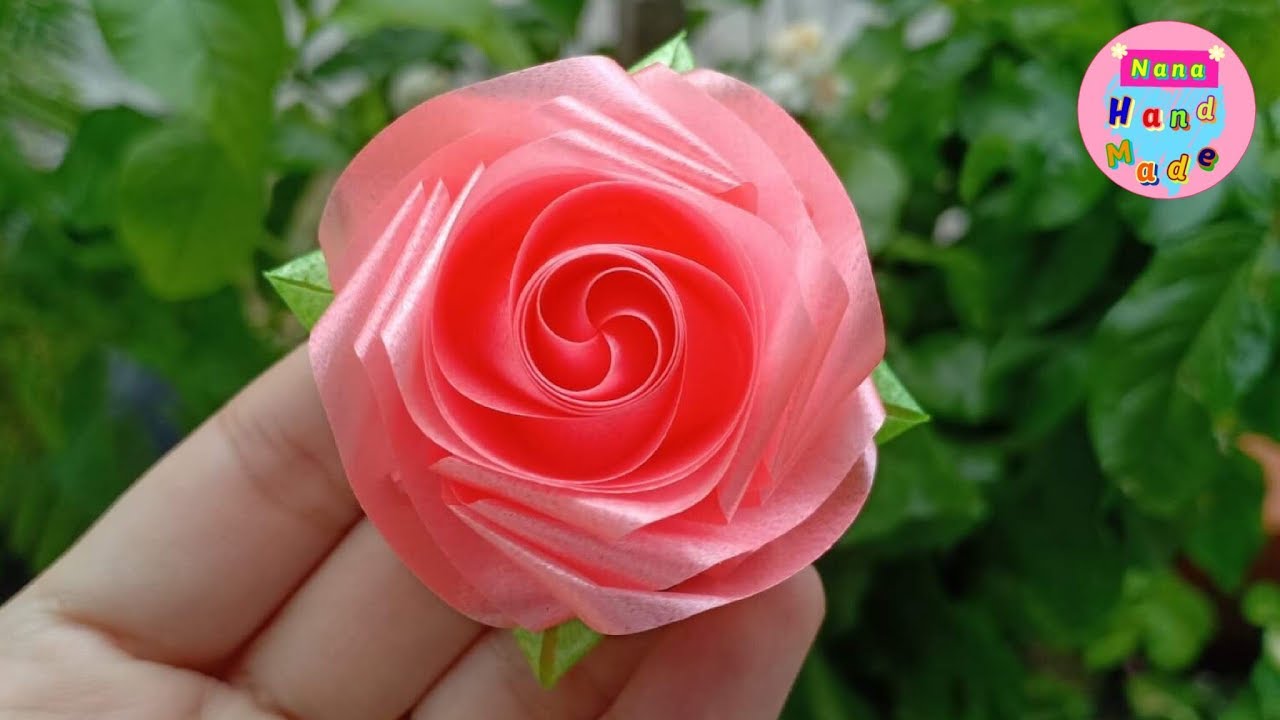 วิธีพับเหรียญโปรยทาน ดอกกุหลาบสวยๆ / Flowers with ribbon / Nana Handmade