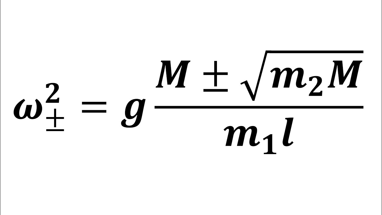 The Double Pendulum | Classical Mechanics