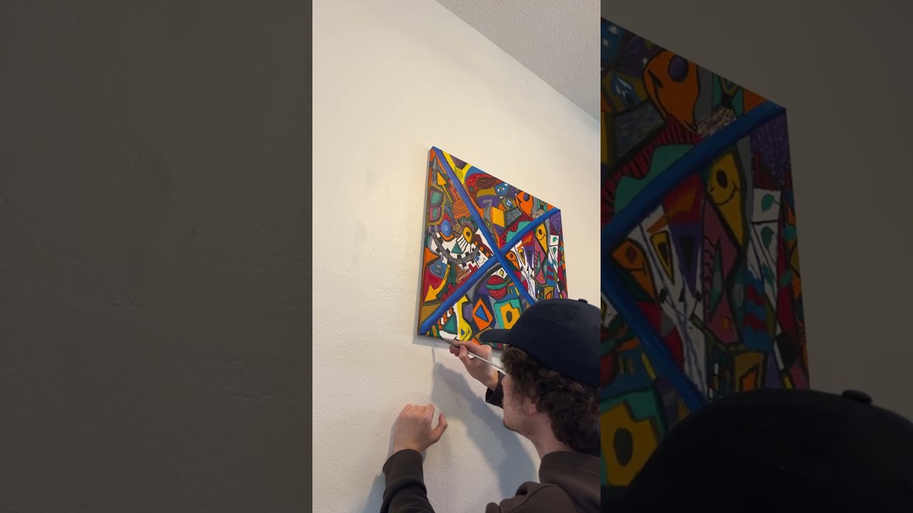 Watch Me Paint A Crazy Oil Painting - Abstract Doodle Art Process! Art Livestream!