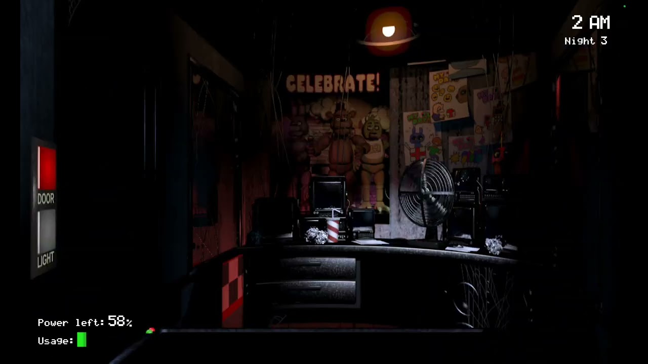 Noche 3 de fnaf FREDDY ESTA AHORA ACTIVO