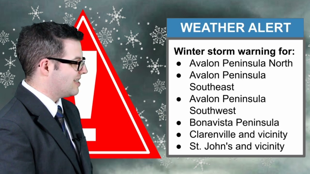 Heavy snow expected across eastern Newfoundland