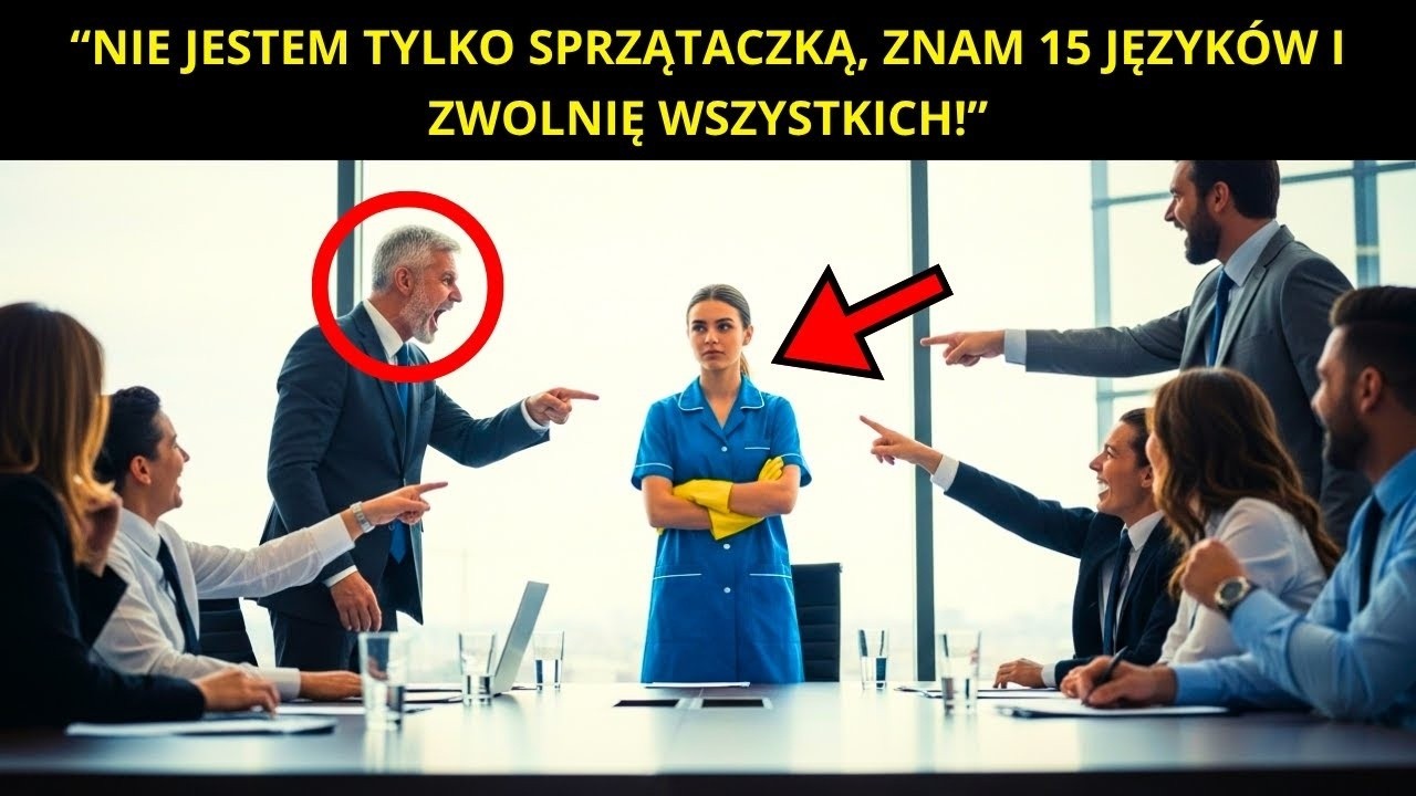 „ZNAJĘ 15 JĘZYKÓW” – POWIEDZIAŁA SPRZĄTACZKA AROGANCKIEMU MILIONEROWI, A WSZYSCY ONI ZONK!