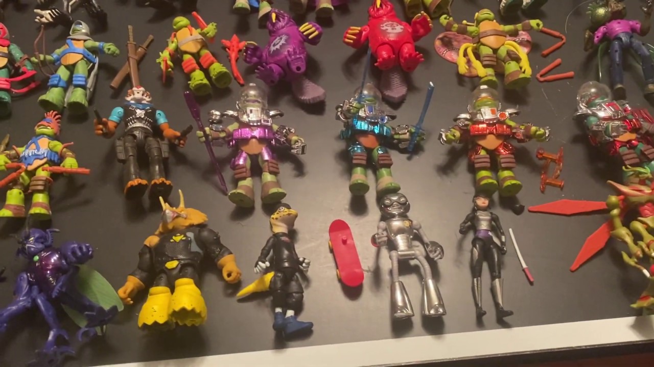 Nickelodeon Teenage Mutant Turtles Ebay Auction 70 Figures + Sewer Lair Playset, Shellraiser & MORE!