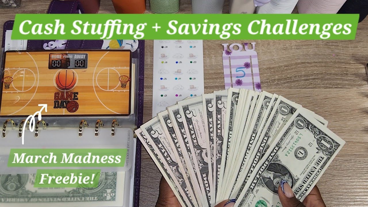 💵 Biweekly Cash Stuffing My $2,032 Paycheck | Cash Envelope Budgeting | March Madness Happy Mail 🏀 