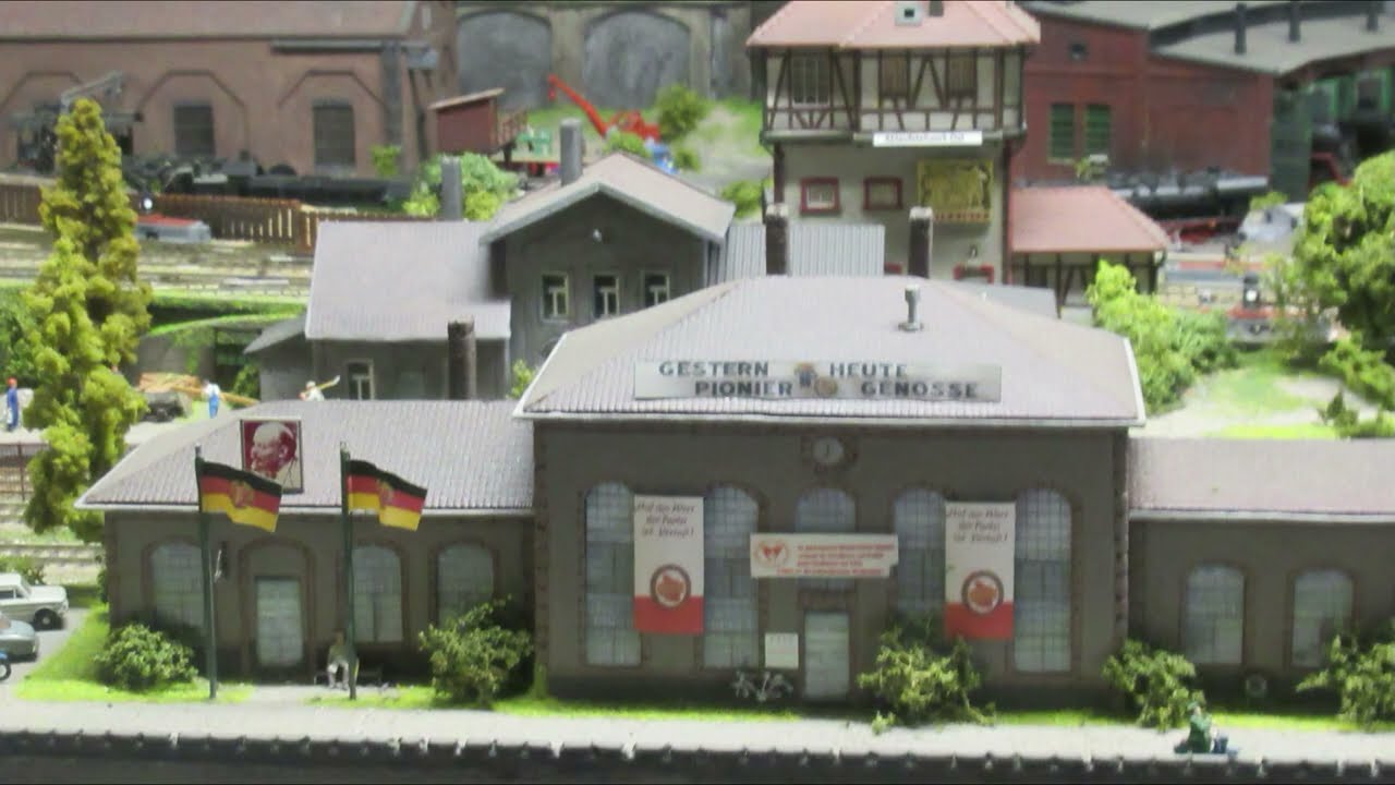 Modellbahnanlage in der alten Baumwolle in Hohenfichte