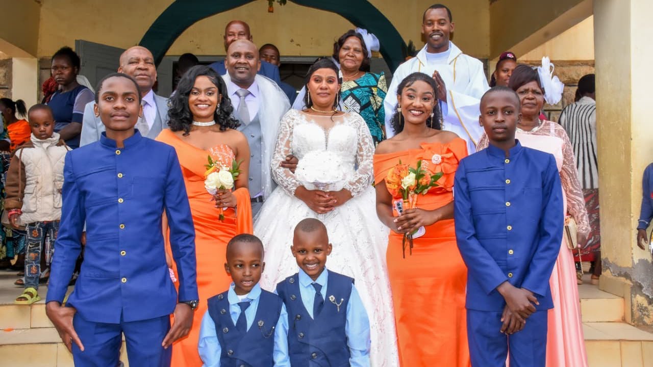 FLORENCE WEDS TITUS AT ST. STEPHENS CATHOLIC CHURCH MASEKI