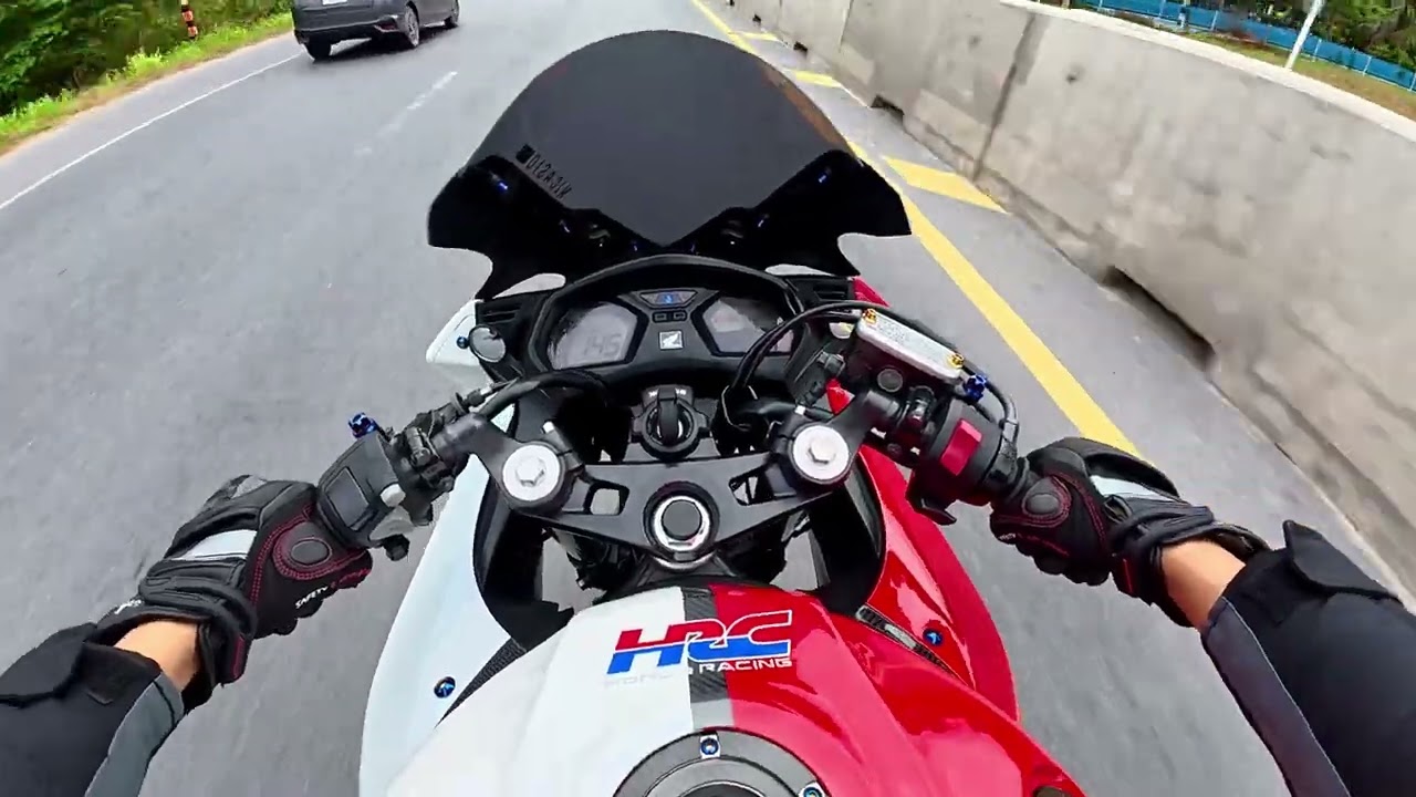 ขี่รถเล่นกับเจ้า CBR650F Exhaust JP Racing #cbr650f #bigbike #djiaction5pro #djimicmini