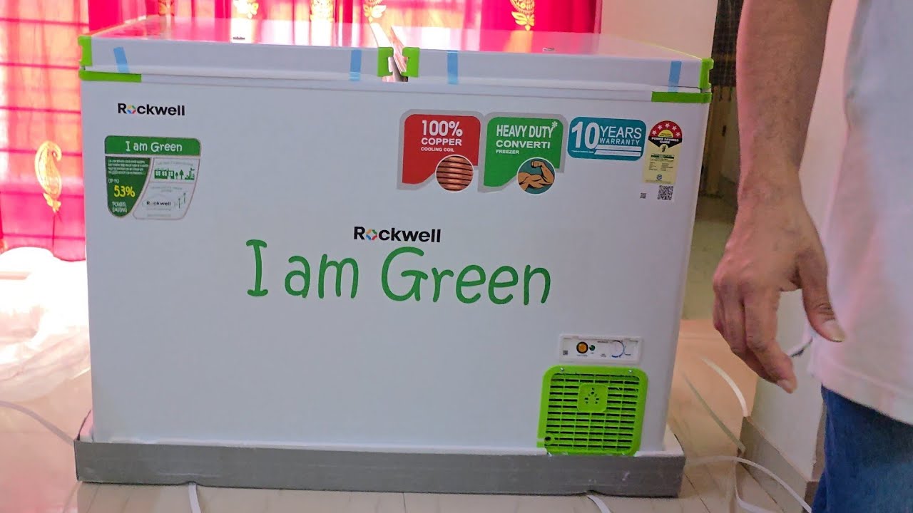 #ROCKWELL 350DDUC 5 Star #Convertible Double #Deep Freezer 10Year Cooling # Unboxing & Installation