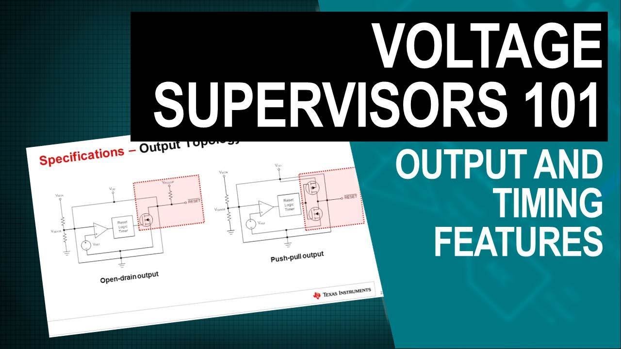 Output and Timing Specifications of a Voltage Supervisor