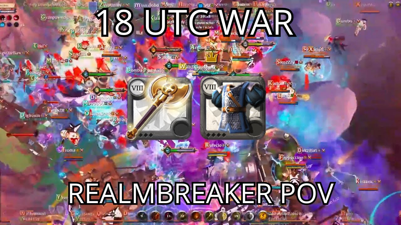 Albion Online Realmbreaker ZVZ POV 18 UTC 5-12 ОСНОВНЫЕ МОМЕНТЫ ВОЙНЫ | Контингент