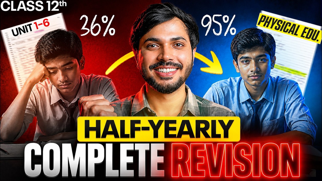 Class 12 Physical Education HALF YEARLY Marathon 2026-27🔥 Full Syllabus Revision in One Video