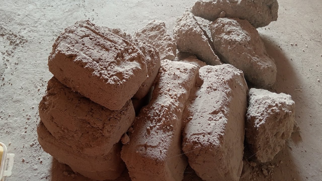 Super soft crunchy white stony texture crumbling on floor 🔥🤯