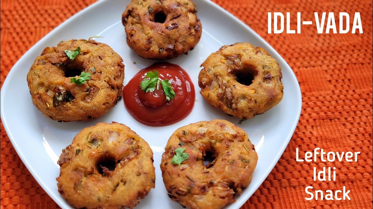 Idli-Vada | Idli Snack | Vegetable Vada from Idli | Leftover Idli recipe | Snack recipes | FoodKraft