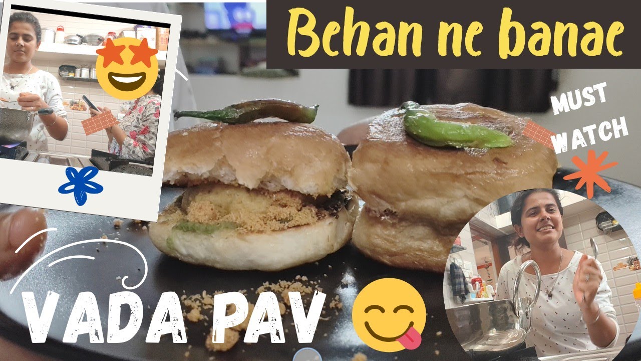 Behan ne banae Vada Pav 😋+ kitchen me masti 🤩#vlog #vlogging #viral