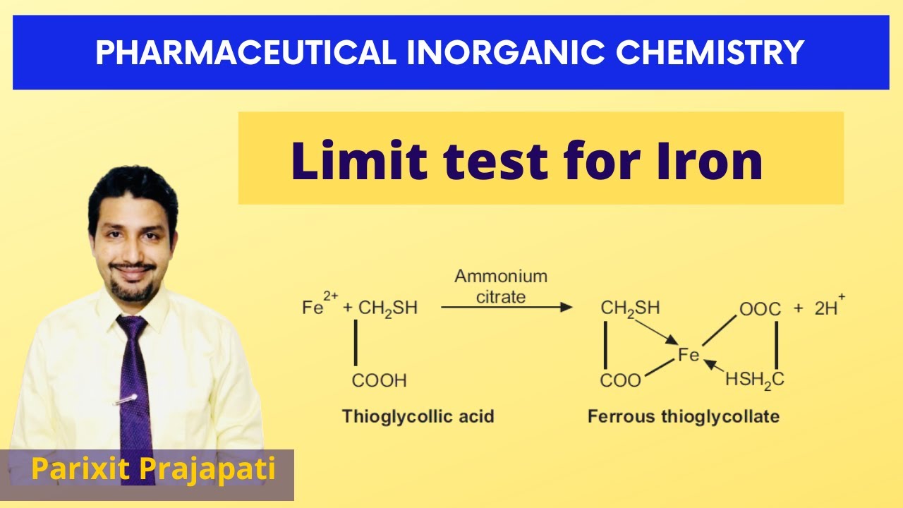 Limit test for Iron। Pharmaceutical Inorganic chemistry । Pharmaceutical Analysis