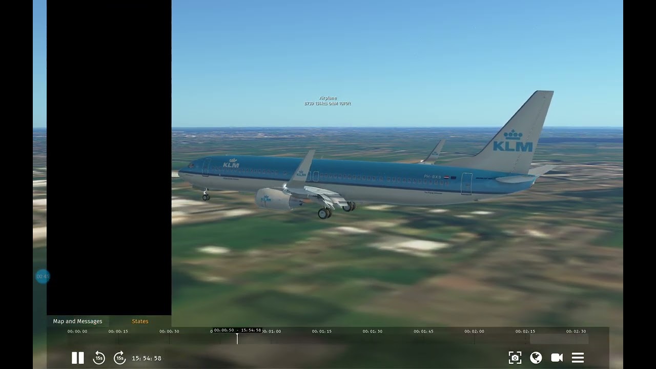 Early landing in amsterdam(winds 2kts and gust 3kts)