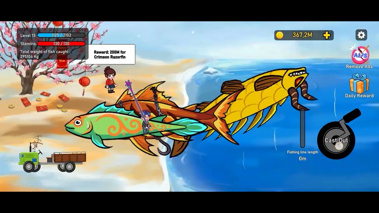 Lagi main fish megachen 