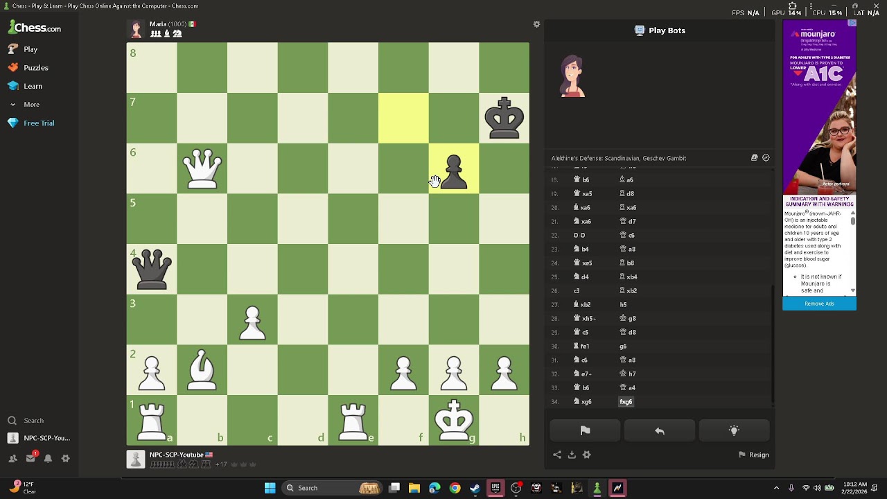 🔴Beating people in chess.com🔴