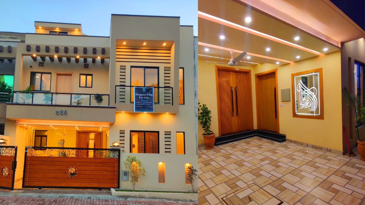 Beautifully Designed 7 Marla Single Unit Designer Villa for sale in Rawalpindi Bahria Town phase 8