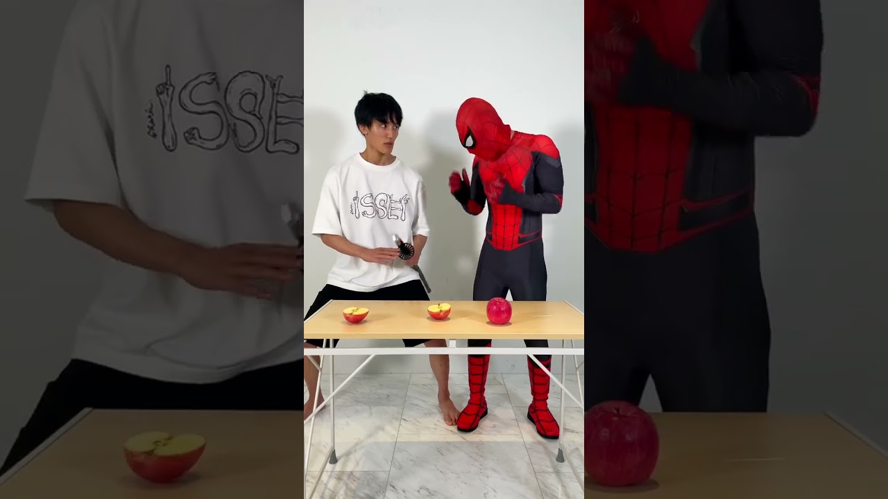 ISSEI funny video 😂😂😂 with Spider-maaaaaaan #shorts