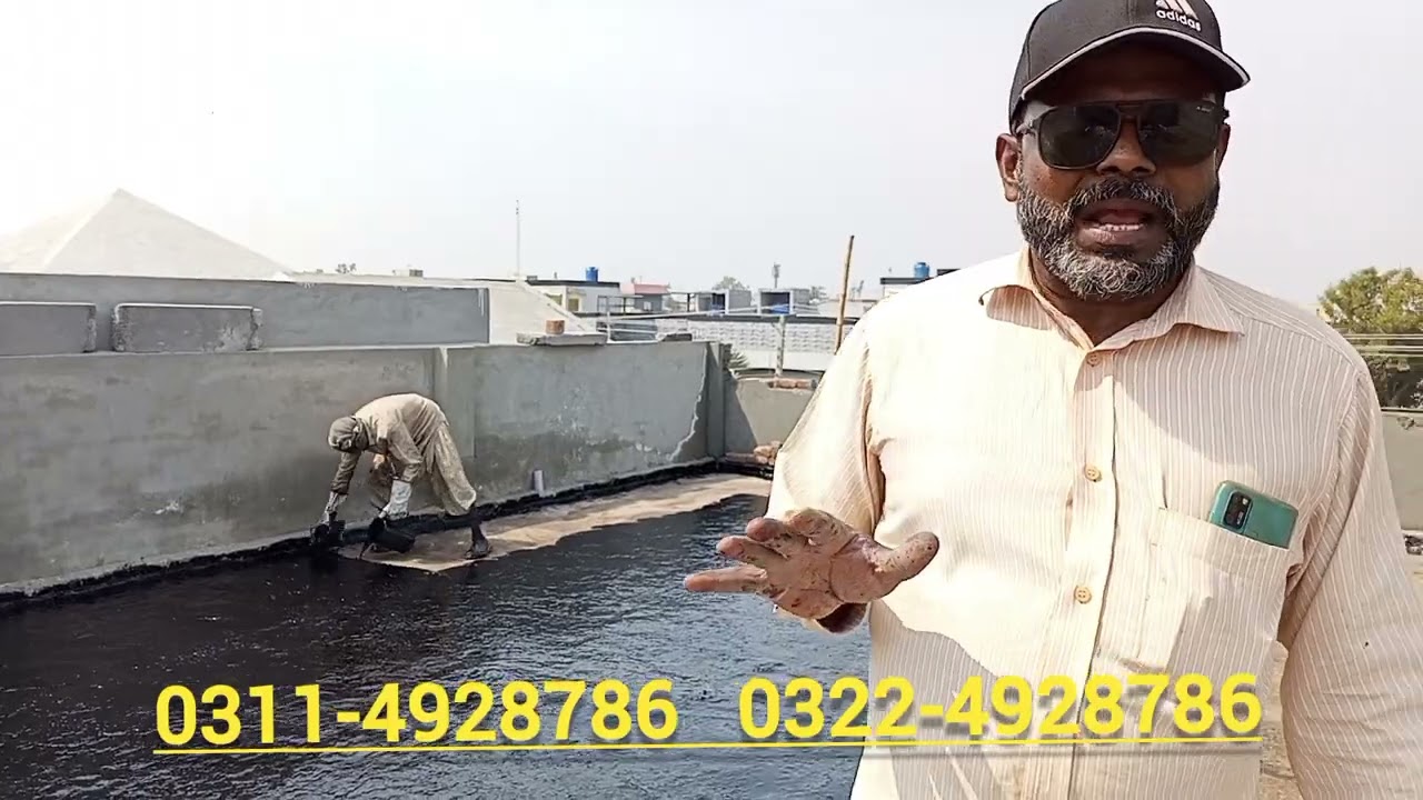 Roof Waterproofing With Hot Bitumen in Lahore Pakistan