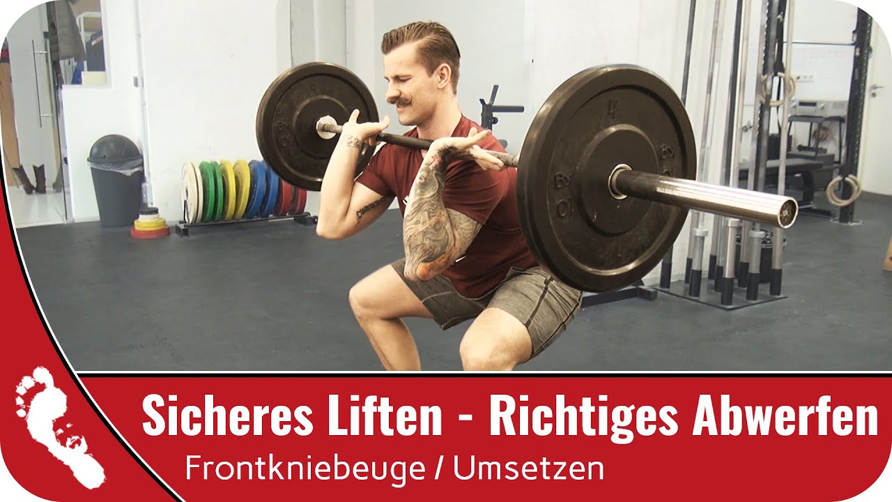 Sicheres Liften - Richtiges Abwerfen | #2 Frontsquat & Clean (Frontkniebeuge & Umsetzen)