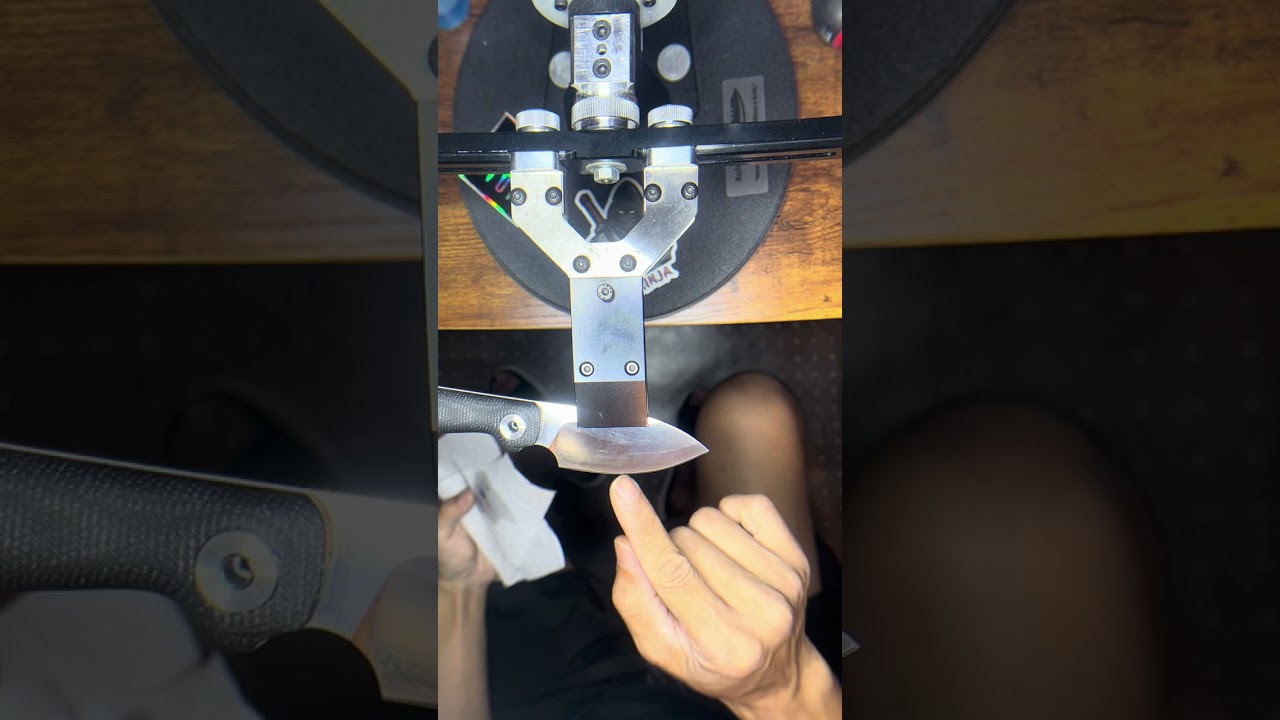 Resharpening my Kuwnu Stiffy P in Vanadis 8