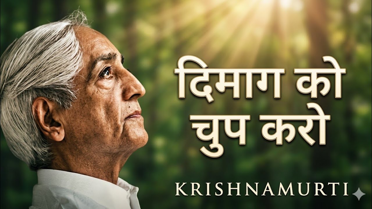 J Krishnamurti's Secret to a Silent Mind | The Truth About Thoughts That Will Change Your Life