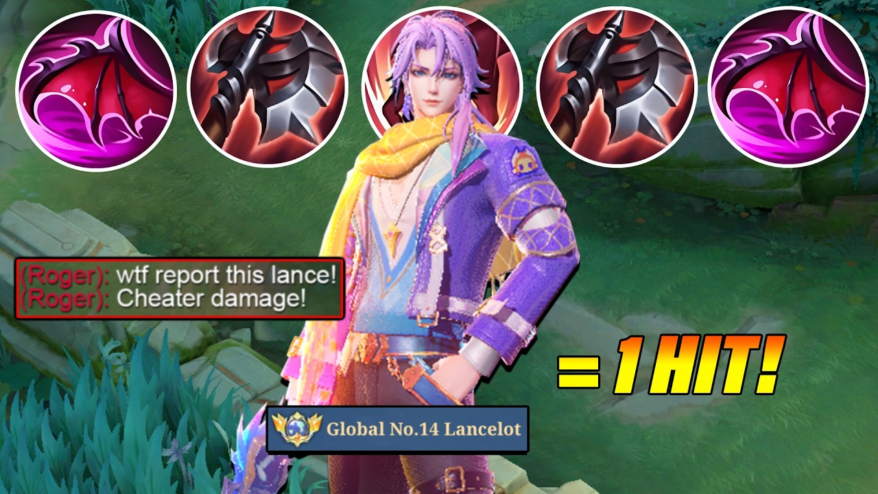SAVAGE?! WHEN GLOBAL LANCELOT ABUSE THIS NEW BEST 1 HIT BUILD 2026!! (Totally insane!) - MLBB