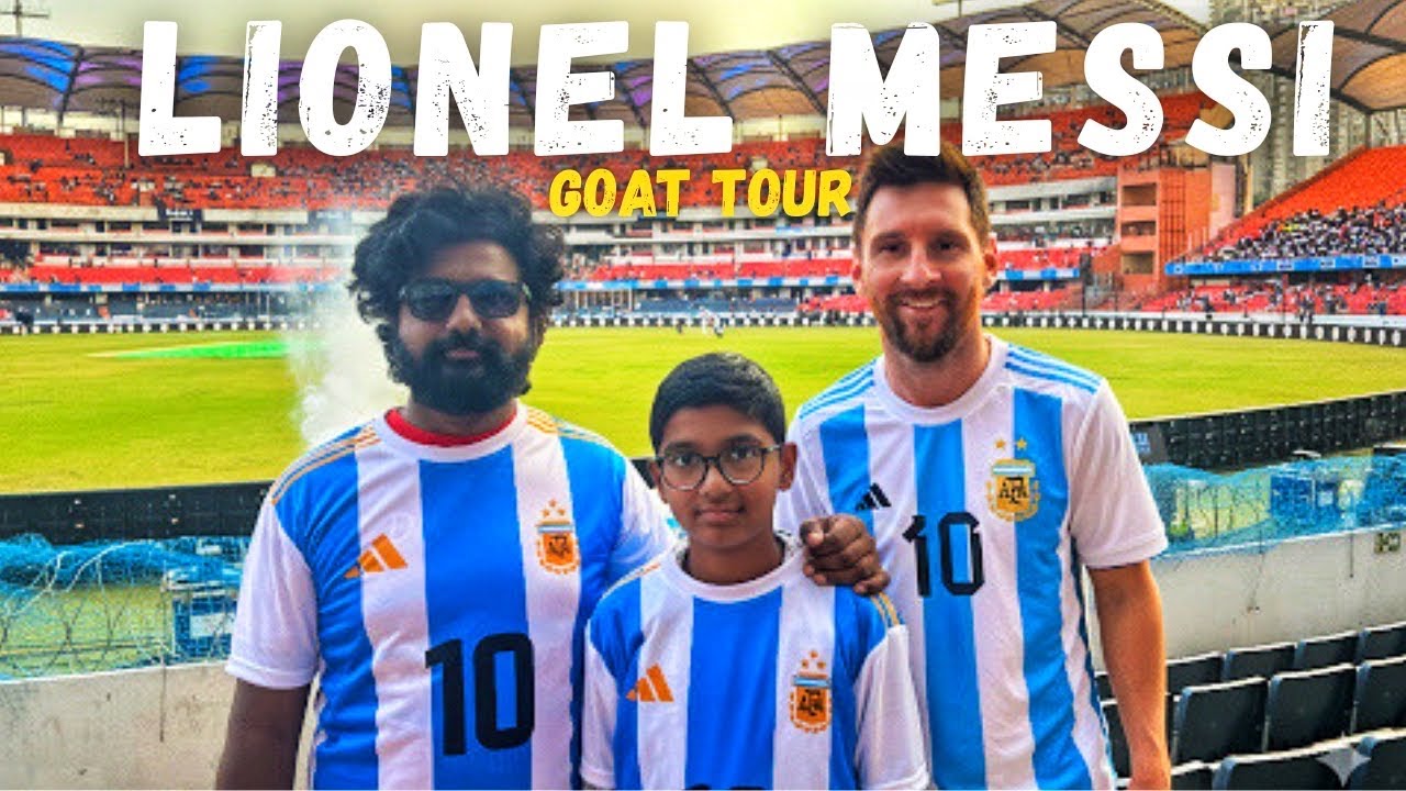 LIONEL MESSI  👑 GOAT TOUR HYDERABAD | Bhargava Narmala | Uppal Stadium