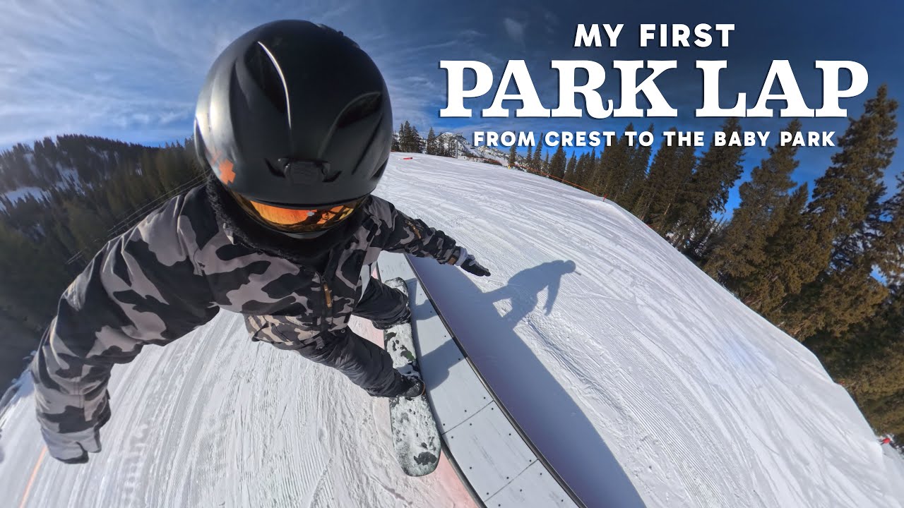 My First Park Lap: From Crest to the Baby Park and Switch Practice | Snowboarding over 40 ASMR