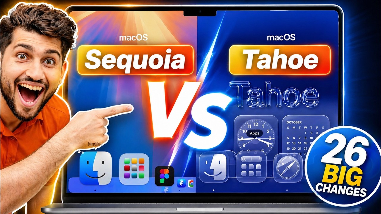✨ macOS 26 Tahoe vs Sequoia – 10 Big Changes You Must See! (Full Comparison)