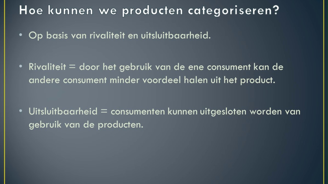 Collectieve en individuele producten