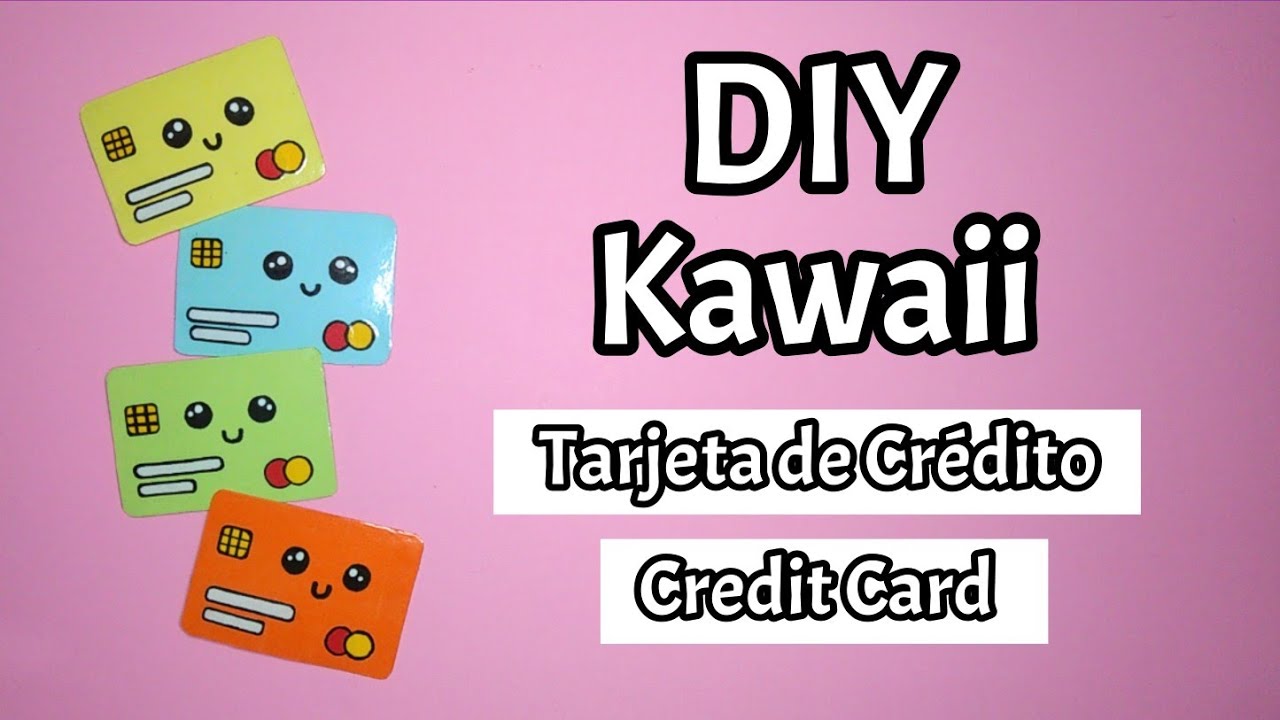 Paper Credit Card | Kawaii | Tarjeta de Cr&eacute;dito de papel |