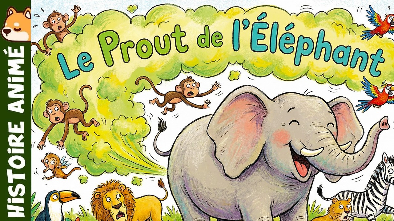 Le Prout de l&rsquo;&Eacute;l&eacute;phant 🐘 | Histoire pour s'endormir | Conte pour enfant sur la savane, gourmandise