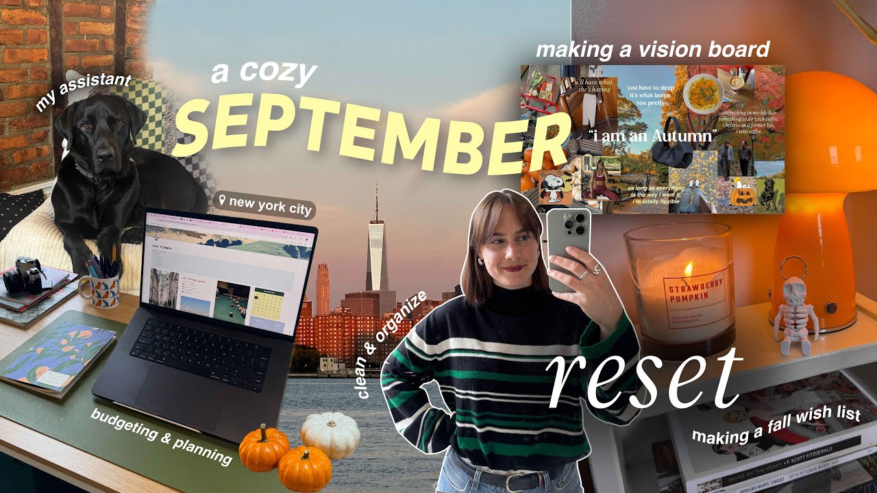 a cozy september reset 🍂☕ autumn vision board, budgeting & planning, fall wishlist ✨