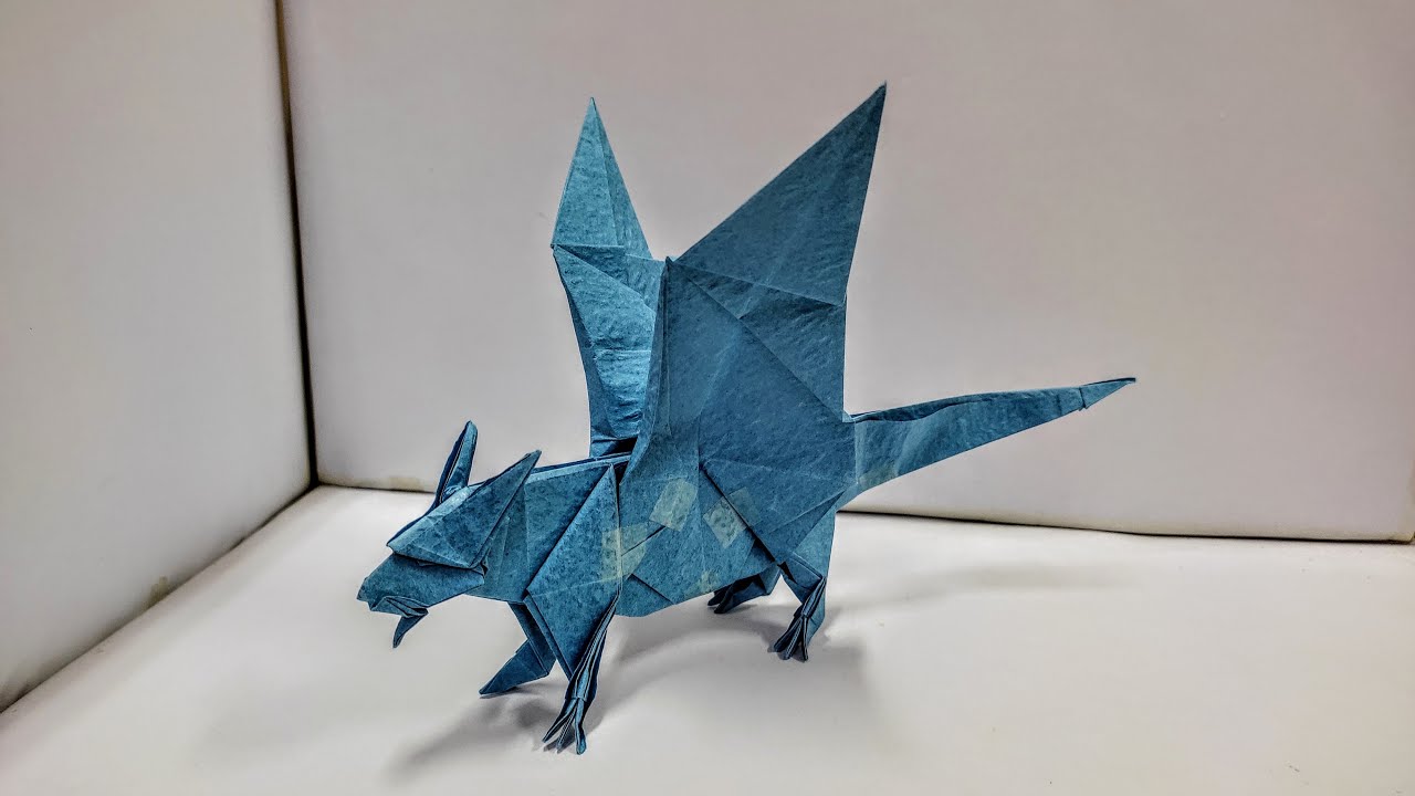 How To Fold A Paper Dragon - Origami Dragon Tutorial - Part 1