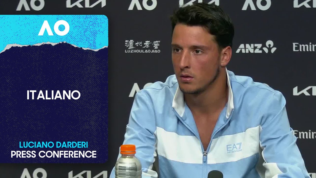 Luciano Darderi Press Conference in Italiano | Australian Open 2026 Fourth Round
