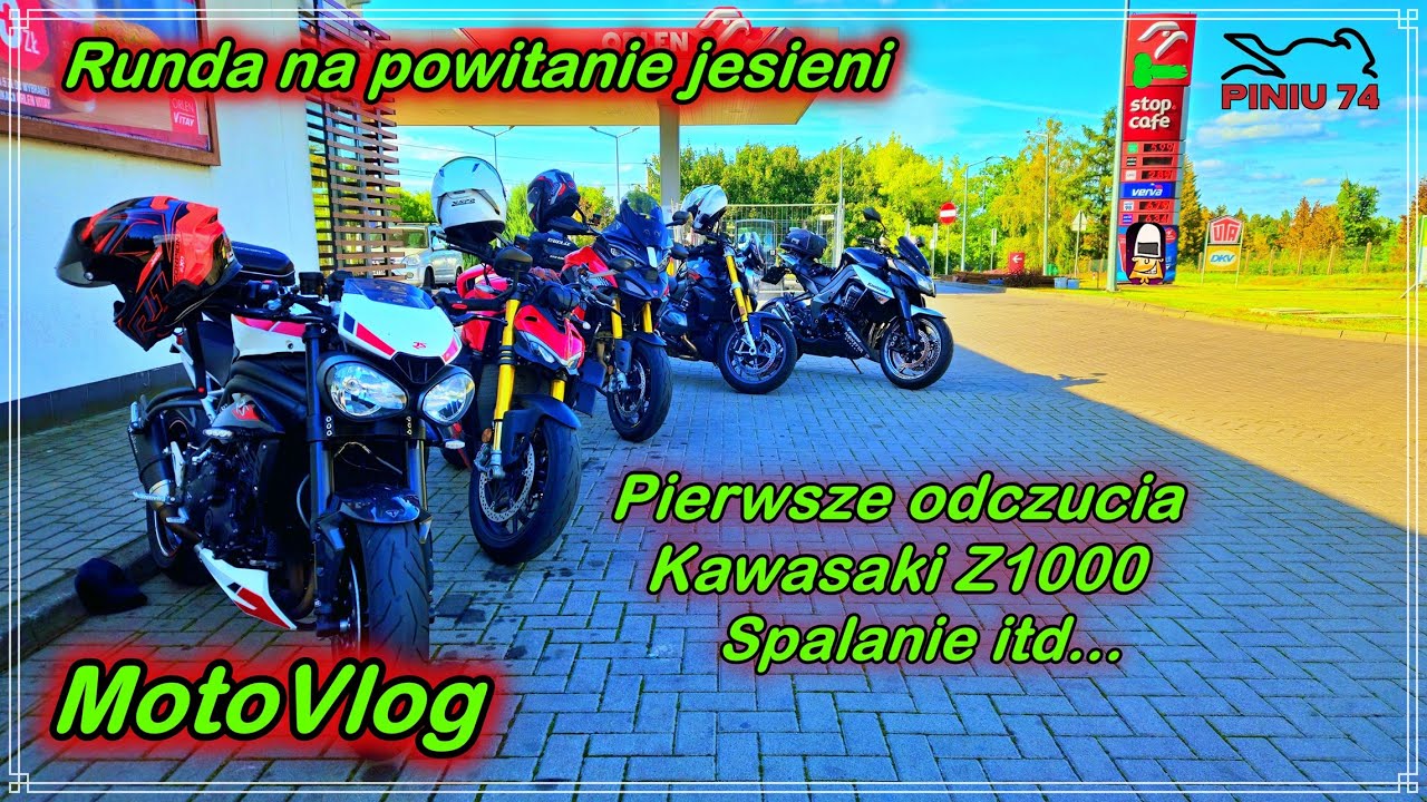Runda na powitanie jesieni | Kawasaki Z1000 pierwsze odczucia | MotoVlog
