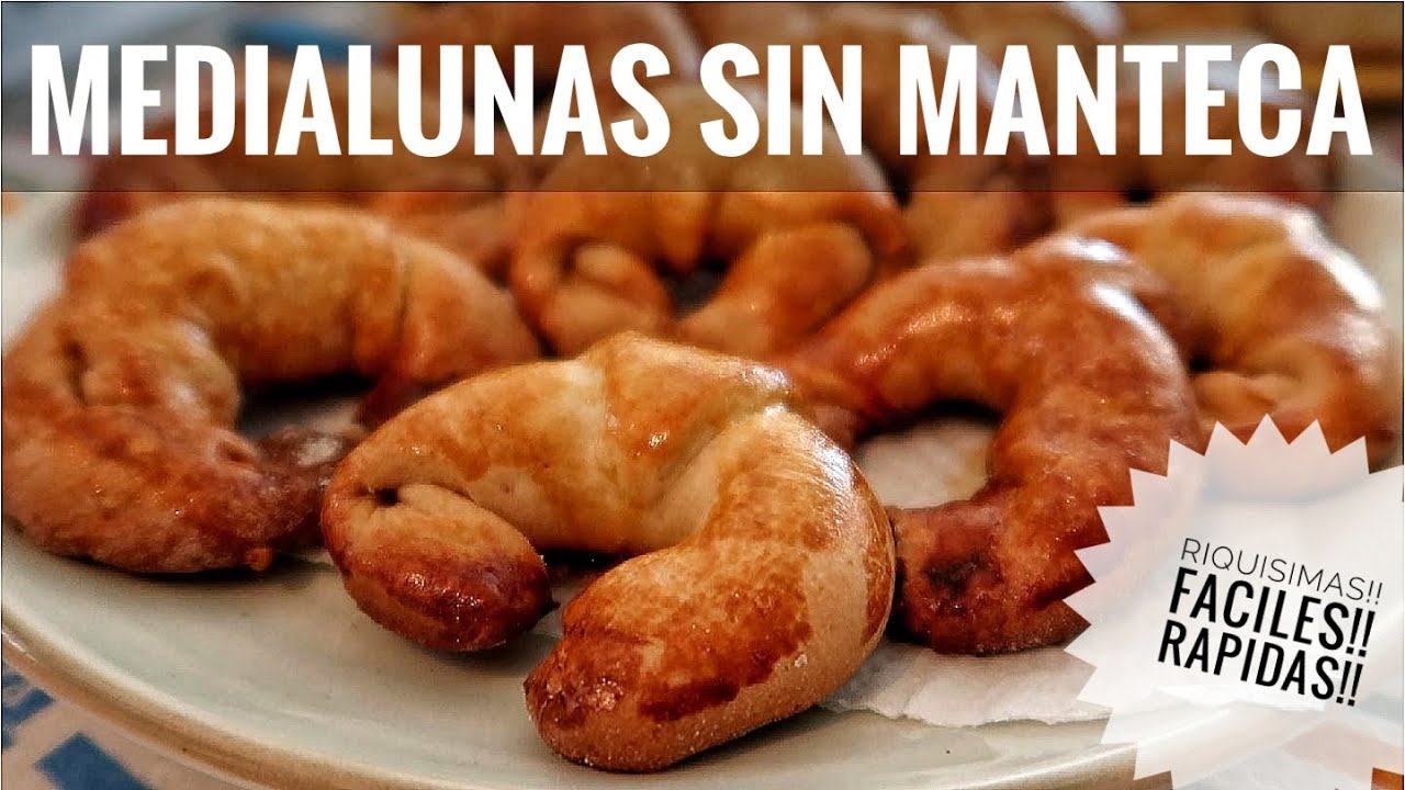 MEDIALUNAS 🥐 SIN MANTECA 🧉 | LAS HACÉS EN UN RATITO!! RIQUISIMAS!!