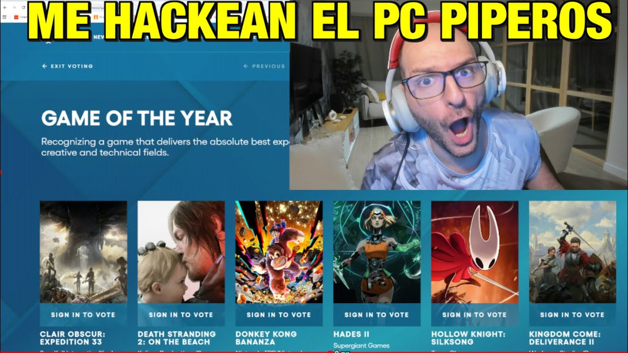 &iexcl;MIS VOTACIONES En The Game Awards Y me HACKEAN el PC! - Sasel