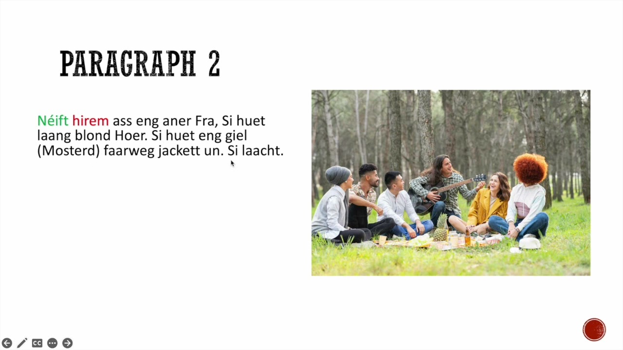 Luxembourgish Sproochentest - Picture Description 6