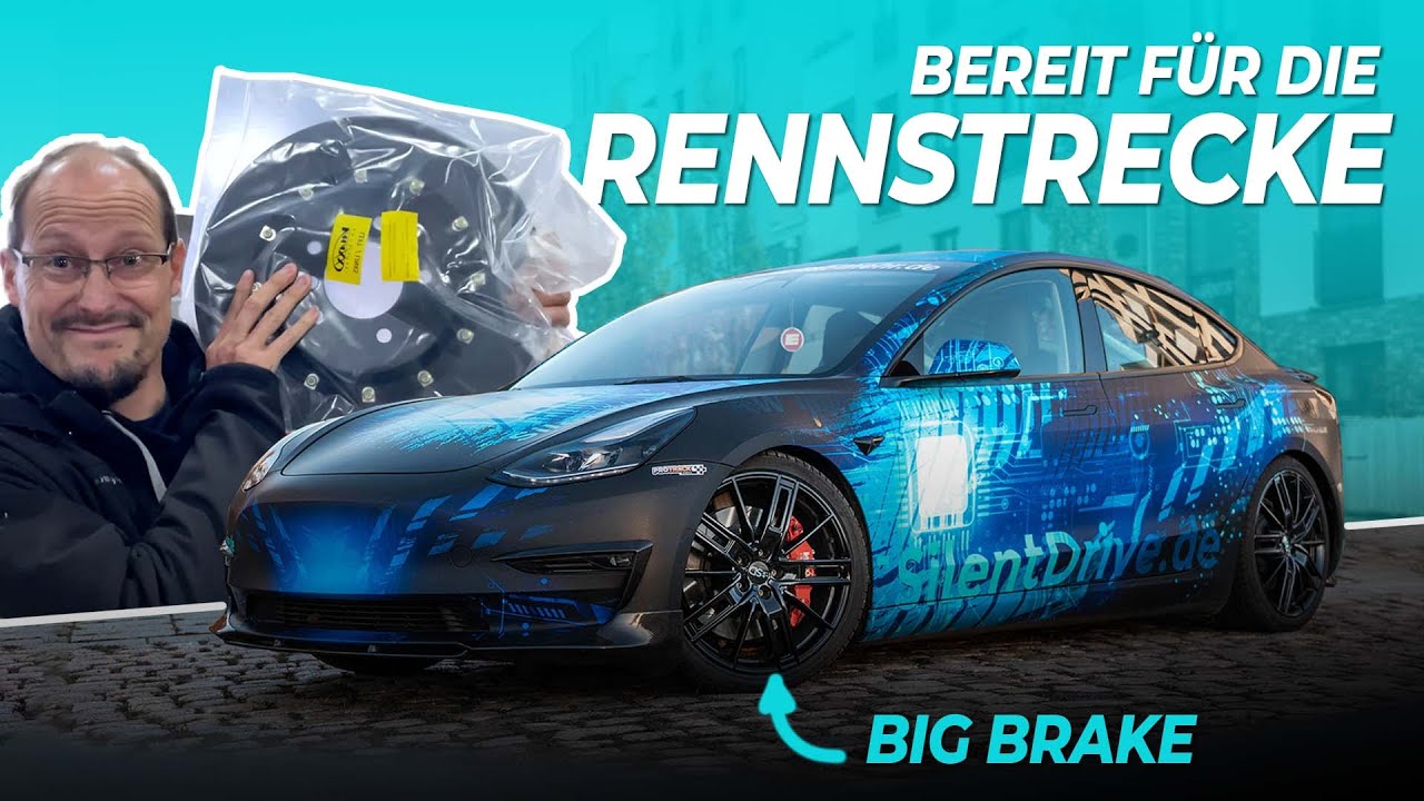 Bereit für die Rennstrecke! V-Maxx Bremse für das Tesla Model 3 - SilentDrive