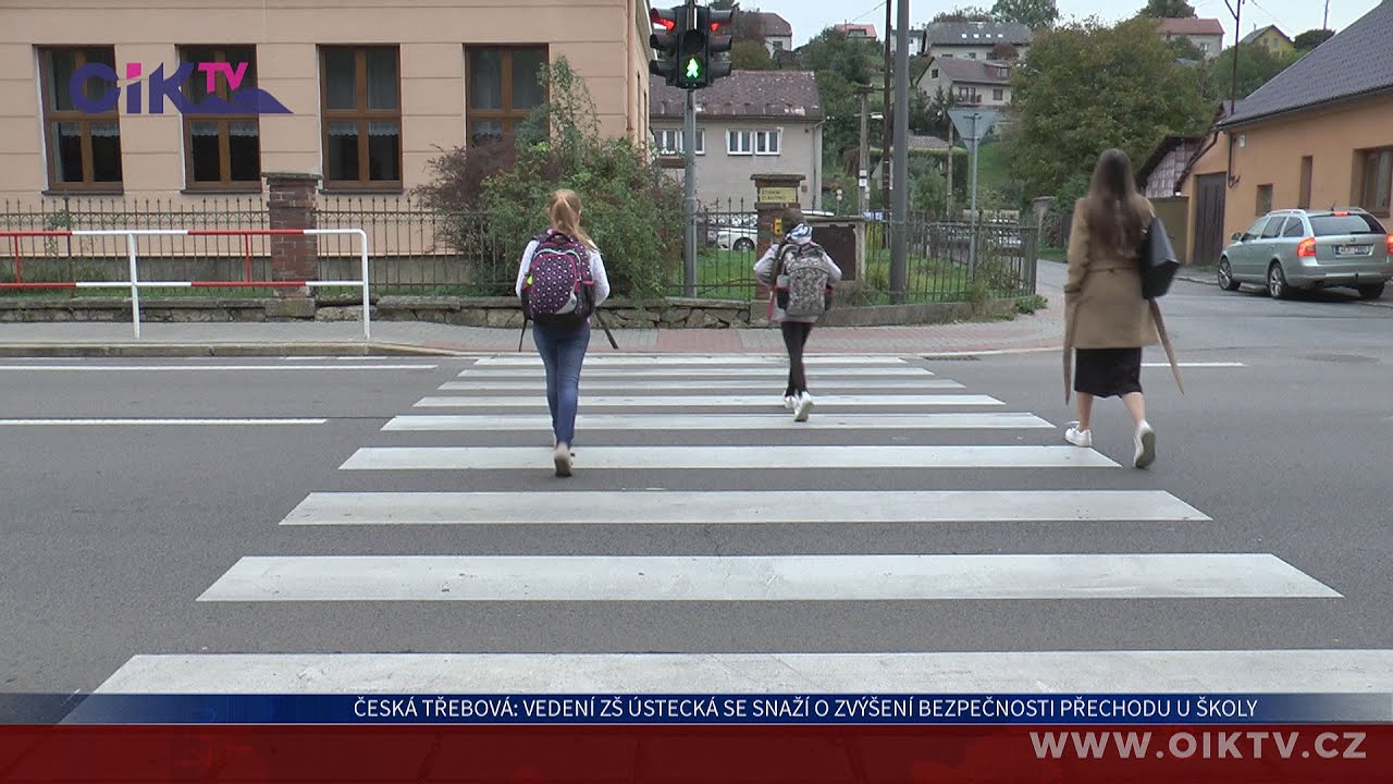 Česká Třebová: Vedení ZŠ Ústecká se snaží o zvýšení bezpečnosti přechodu u školy
