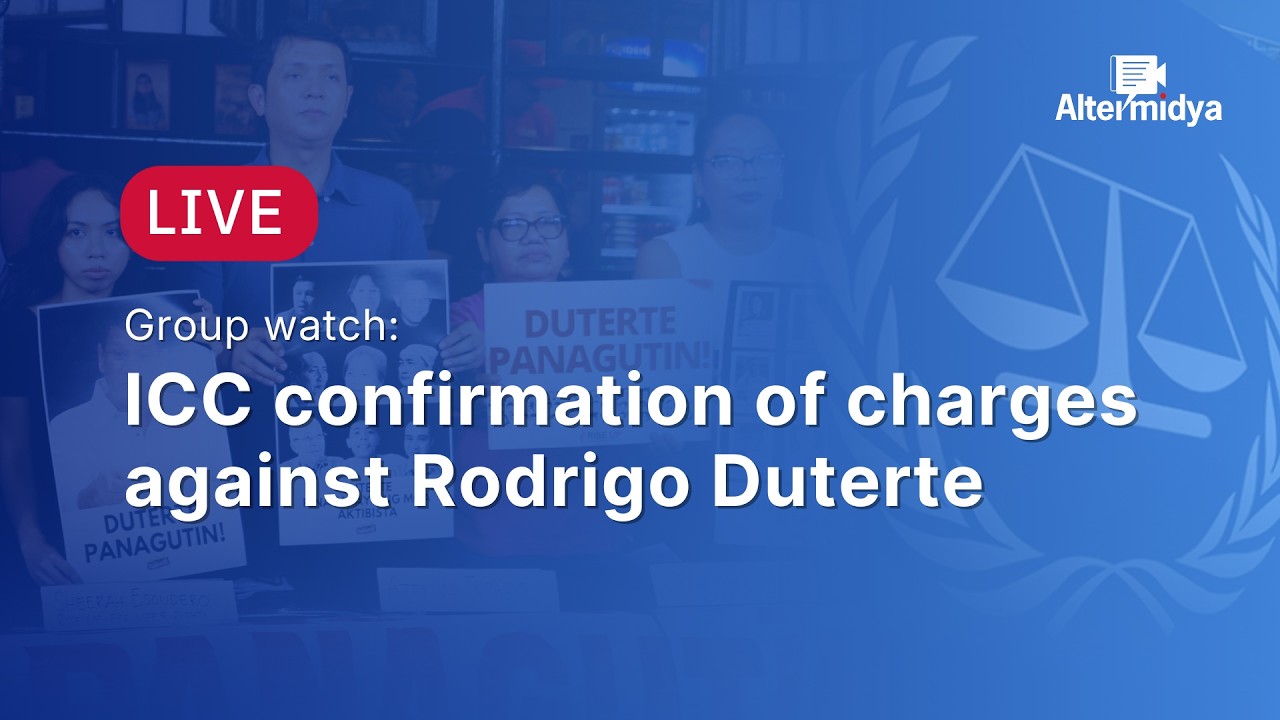LIVE | Group watch: ICC confirmation of charges against Rodrigo Duterte