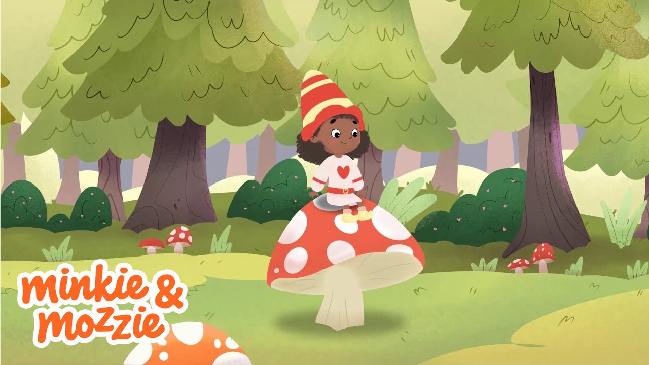 Op Een Grote Paddenstoel - Rustige Kinderliedjes Compilatie - Minkie & Mozzie